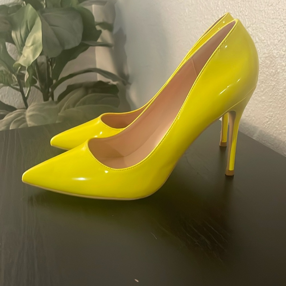 Neon Yellow Pumps